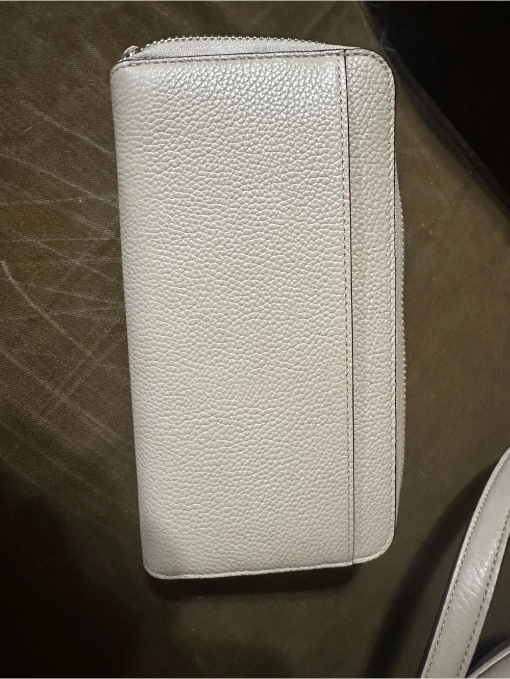 kate spade pebbled cream